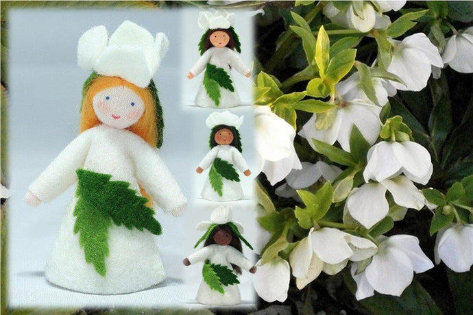 Christmas Rose Fairy | Waldorf Doll Shop | Eco Flower Fairies | Handmade by Ambrosius